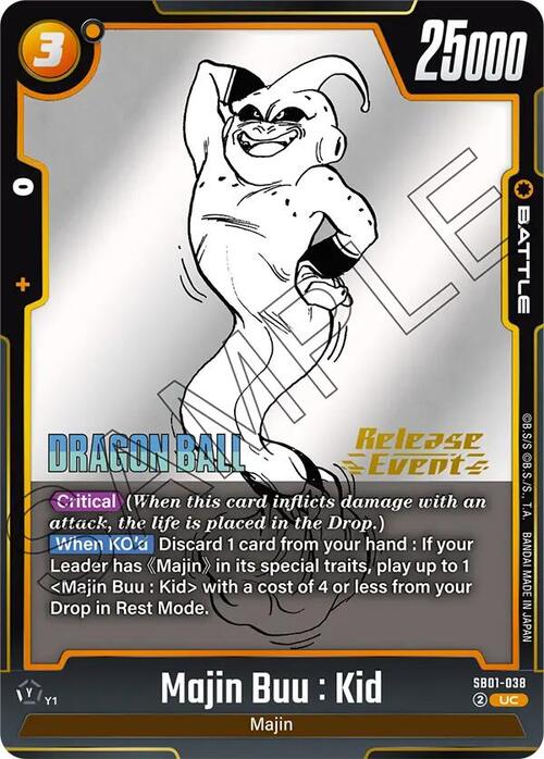 Majin Buu : Kid Card Front