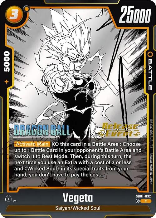 Vegeta Card Front