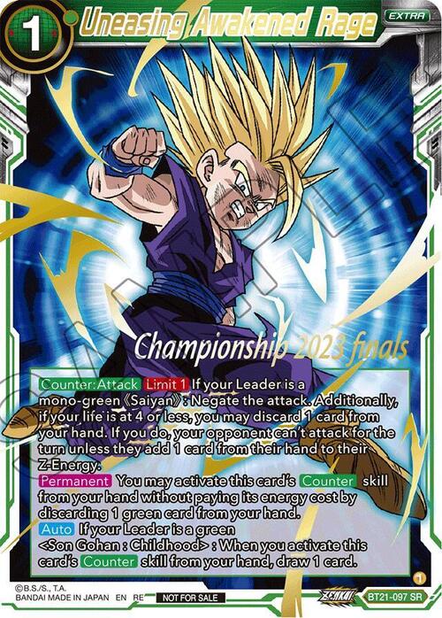 Uneasing Awakened Rage Card Front