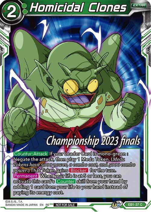 Homicidal Clones Card Front