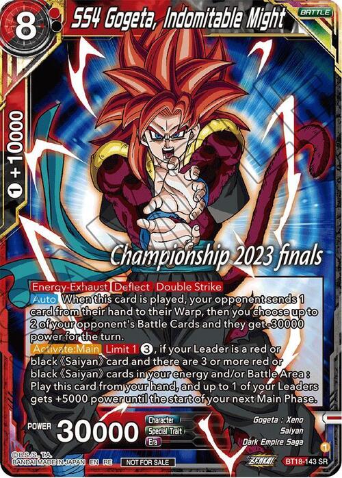 SS4 Gogeta, Indomitable Might Card Front