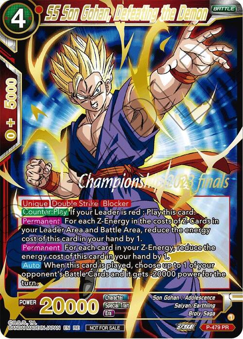 SS Son Gohan, Defeating the Demon Card Front