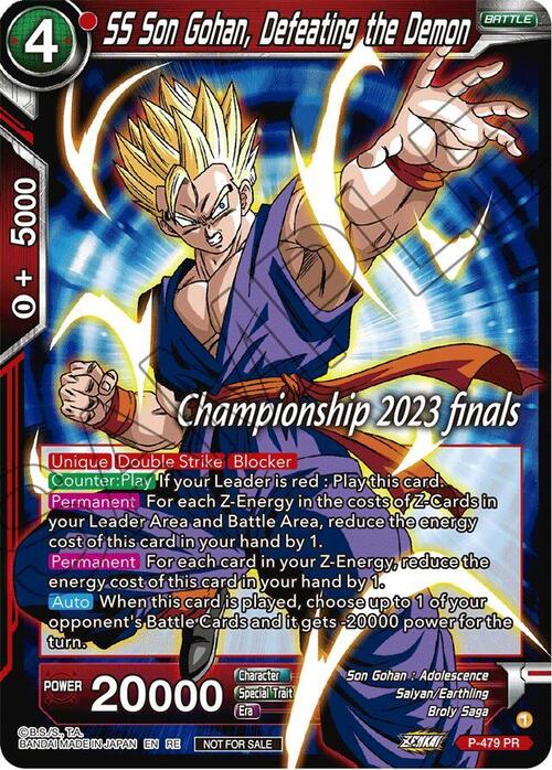 SS Son Gohan, Defeating the Demon Card Front