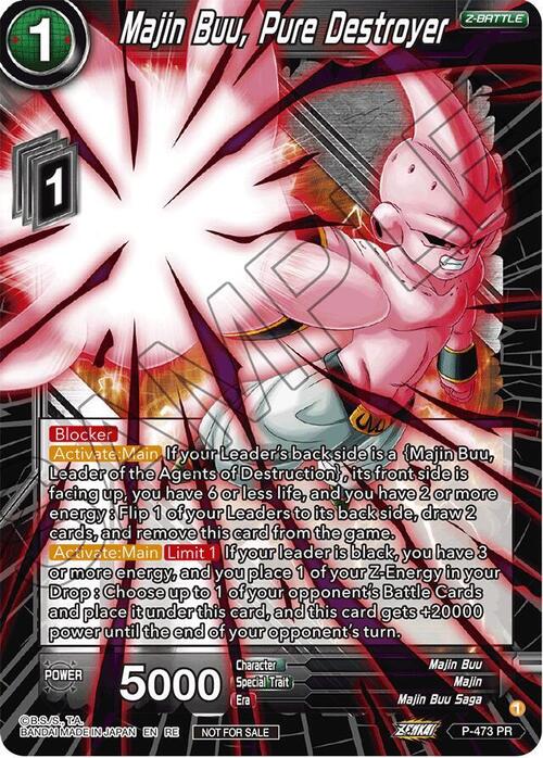 Majin Buu, Pure Destroyer Card Front