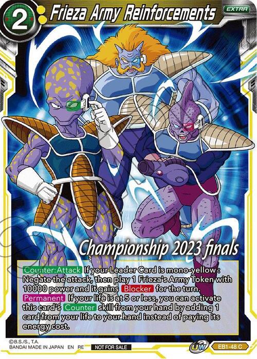 Frieza Army Reinforcements Card Front