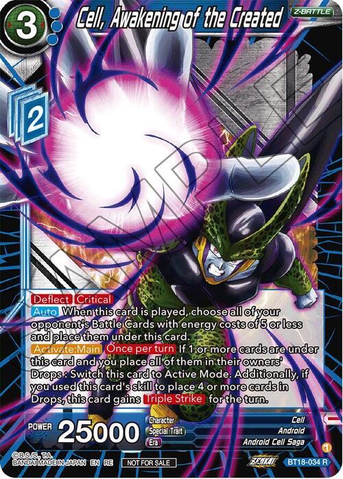 Cell, Awakening of the Created Card Front