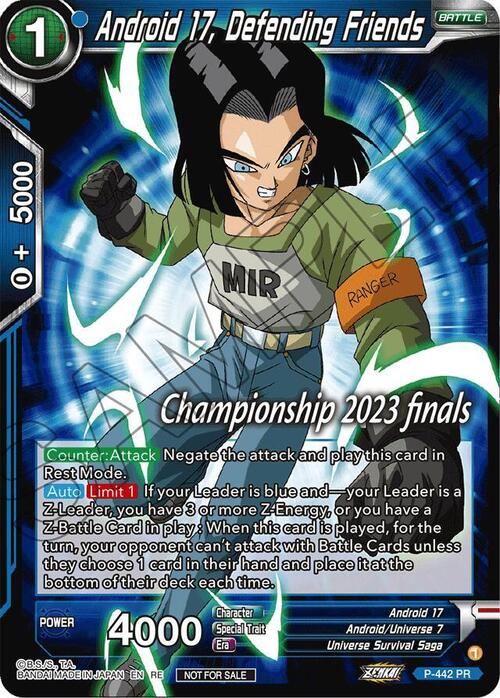 Android 17, Defending Friends Card Front