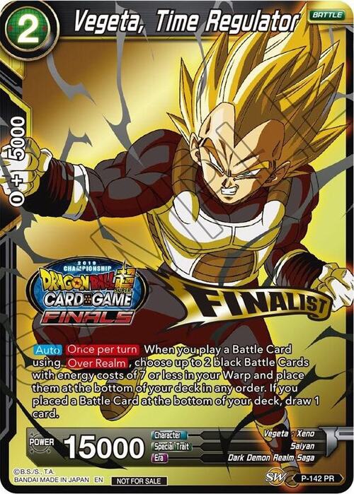 Vegeta, Time Regulator Card Front