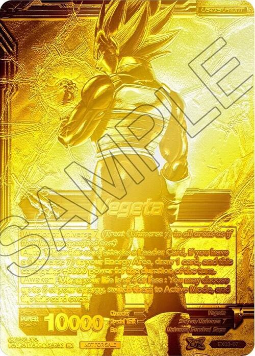 Vegeta // Explosive Power Vegeta Card Front