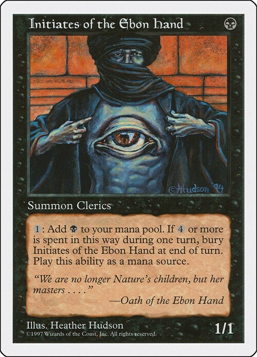 Initiates of the Ebon Hand Card Front