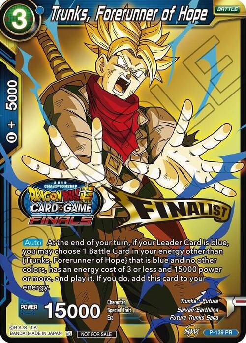 Trunks, Forerunner of Hope Card Front