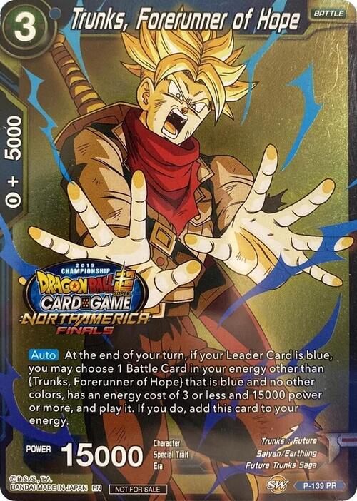 Trunks, Forerunner of Hope Card Front
