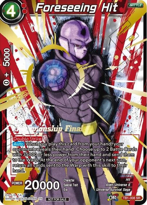 Foreseeing Hit Card Front