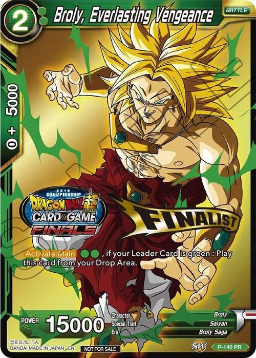Broly, Everlasting Vengeance Card Front