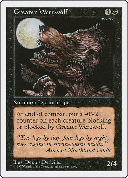 Greater Werewolf Card Front