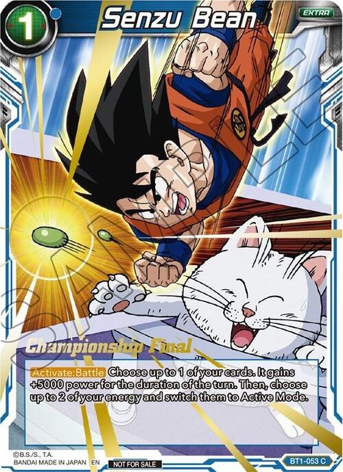 Senzu Bean Card Front