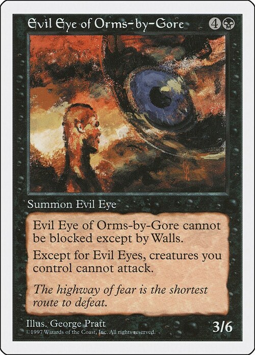 Evil Eye of Orms-by-Gore Card Front