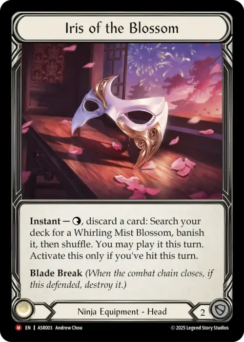 Iris of the Blossom Card Front