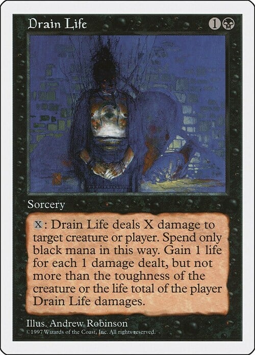 Drain Life Card Front