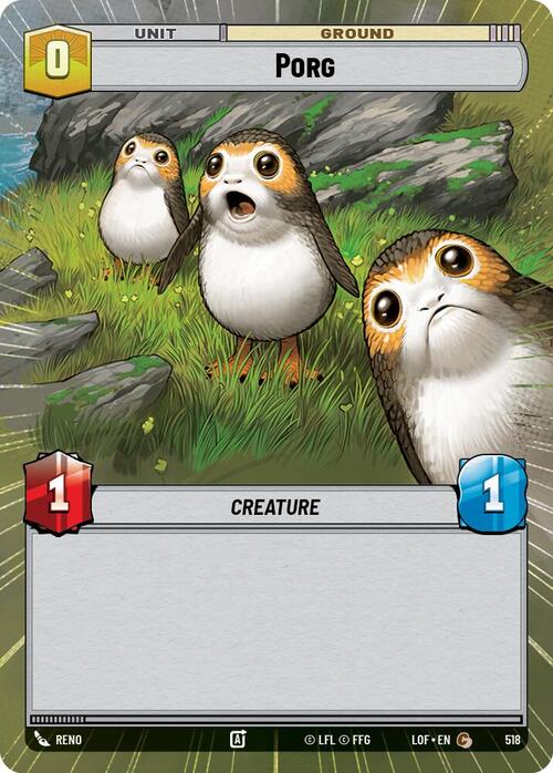 Porg Card Front