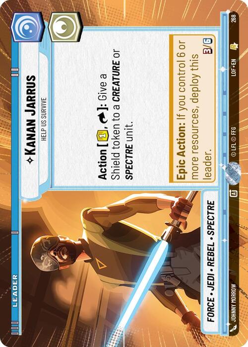 Kanan Jarrus - Help Us Survive Card Front