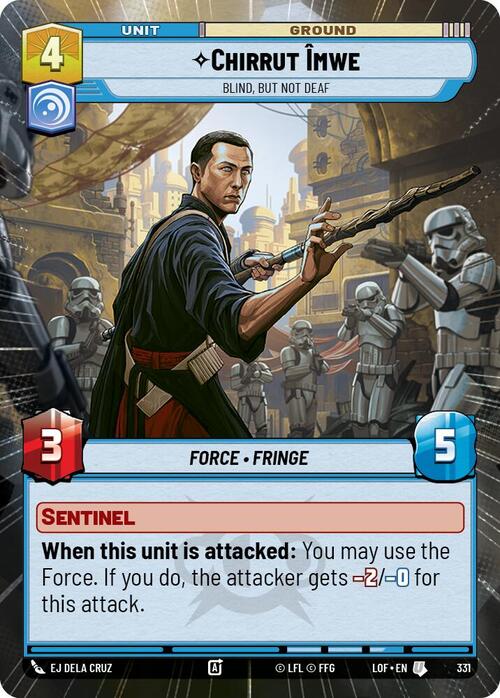 Chirrut Imwe - Blind, but not Deaf Card Front