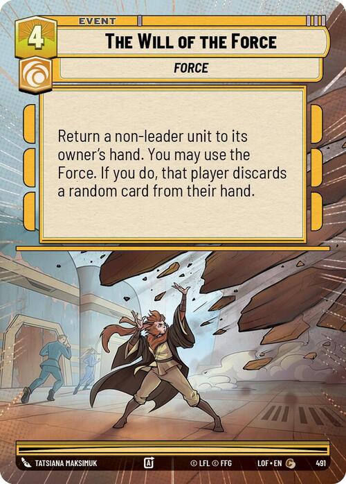 The Will of the Force Card Front