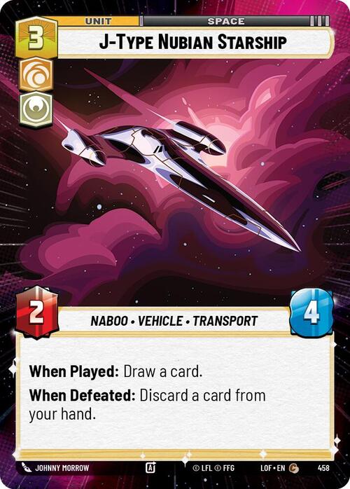 J-Type Nubian Starship Card Front