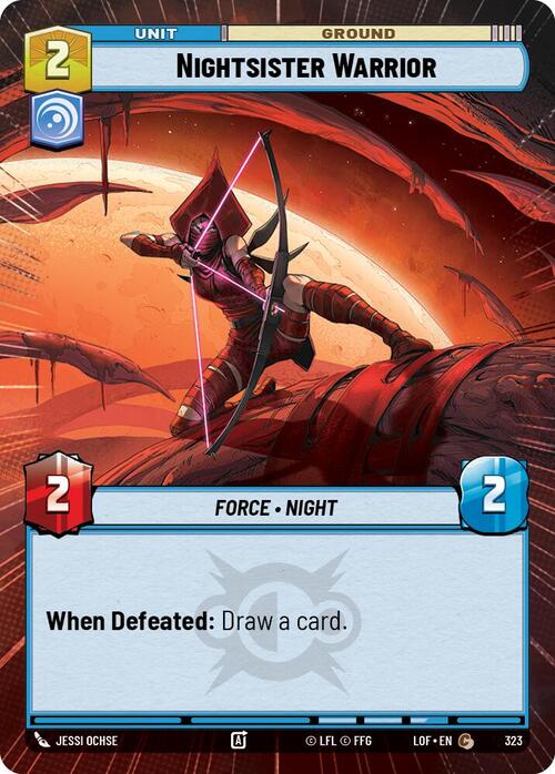 Nightsister Warrior Card Front