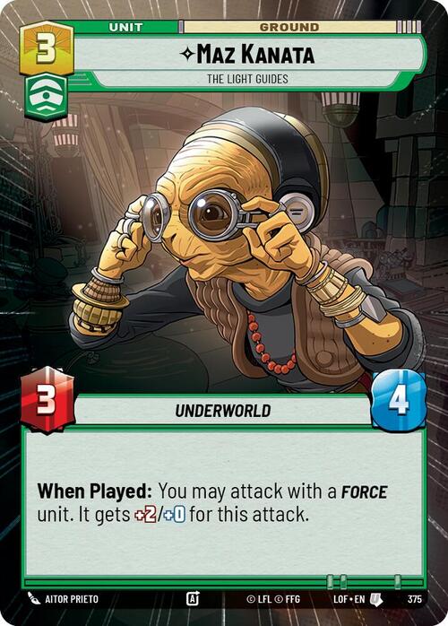 Maz Kanata - The Light Guides Card Front