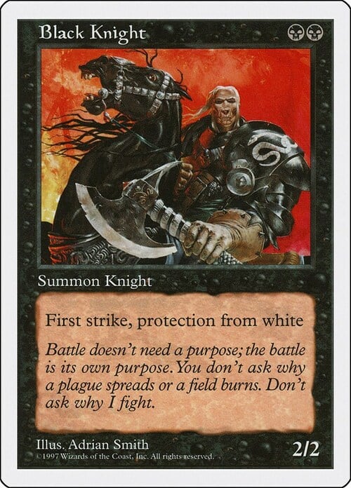 Black Knight Card Front