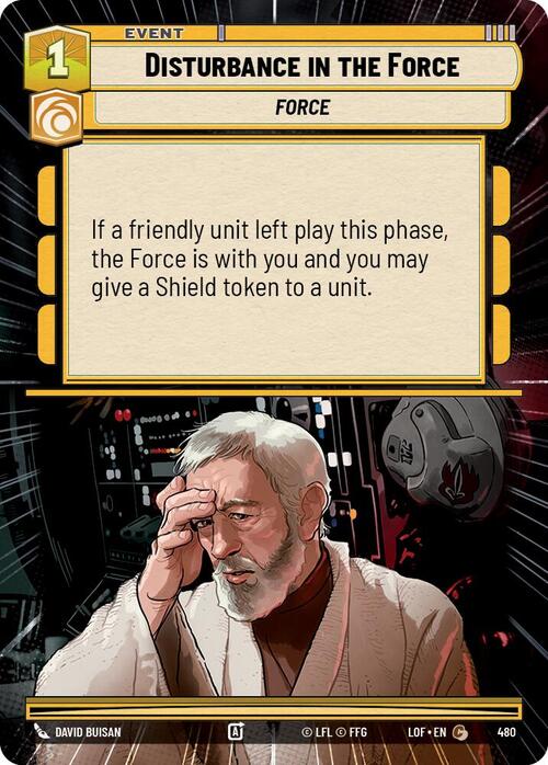Disturbance in the Force Card Front