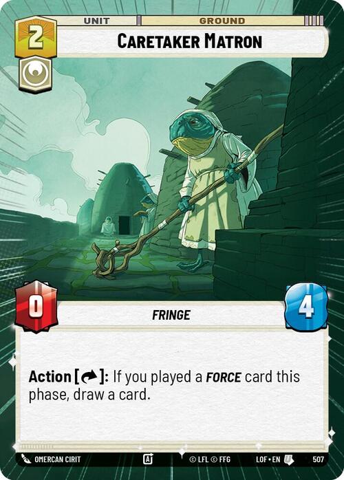 Caretaker Matron Card Front