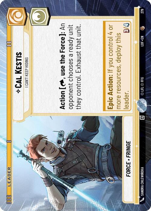 Cal Kestis - I Can't Keep Hiding Card Front