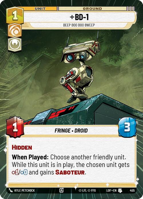 BD-1 - Beep Boo Boo Bweep Card Front