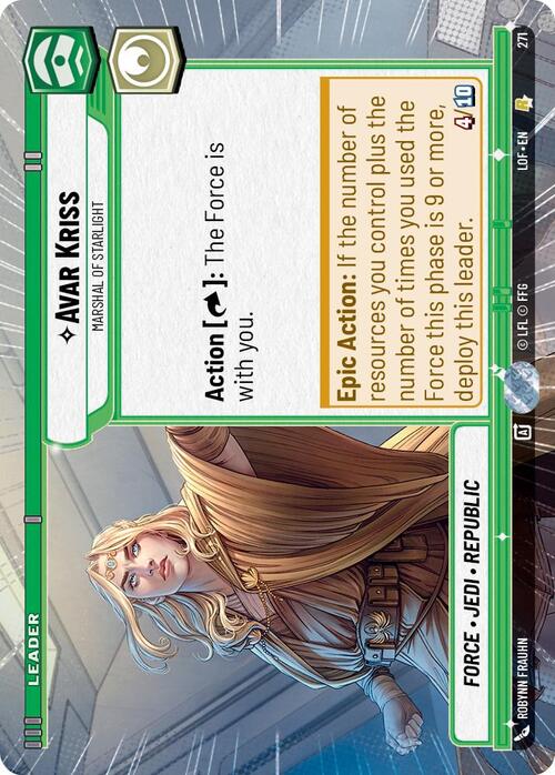 Avar Kriss - Marshal of Starlight Card Front