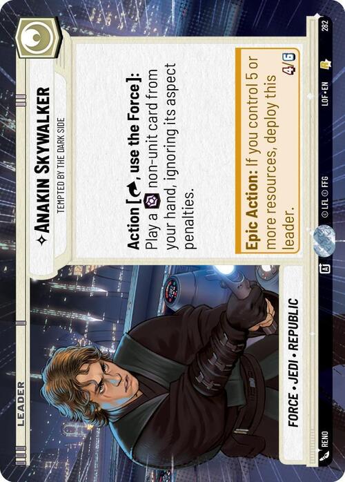 Anakin Skywalker - Tempted by the Dark Side Card Front