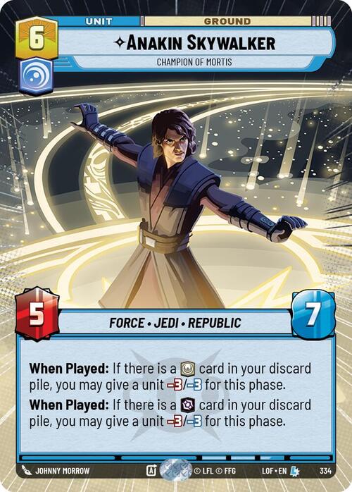 Anakin Skywalker - Champion of Mortis Card Front
