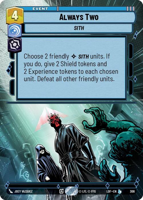 Always Two Card Front