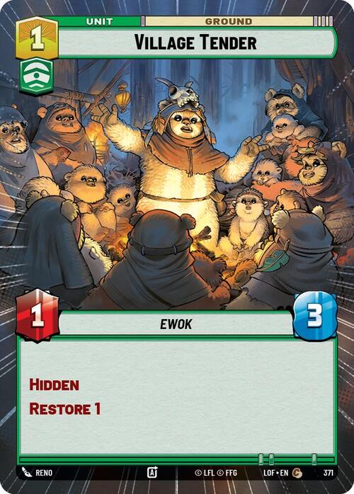 Village Tender Card Front