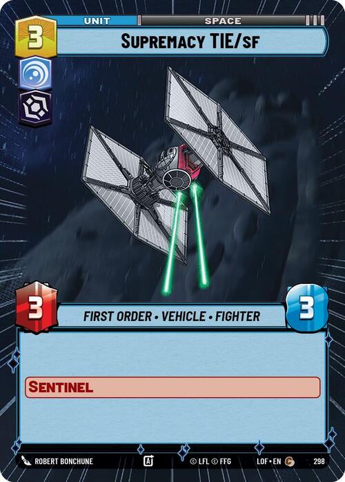 Supremacy TIE/sf Card Front