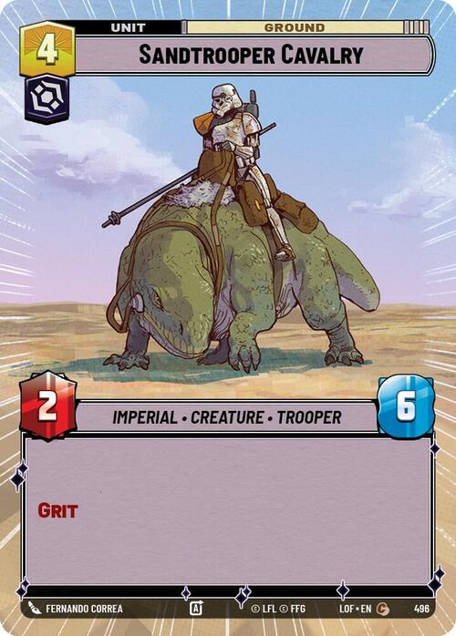 Sandtrooper Cavalry Card Front