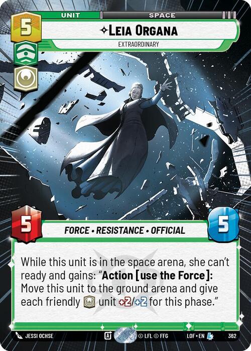 Leia Organa - Extraordinary Card Front
