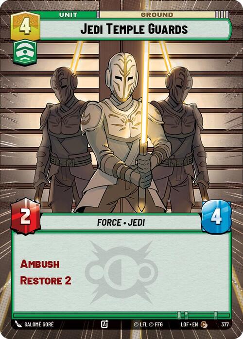 Guardie del Tempio dei Jedi Card Front