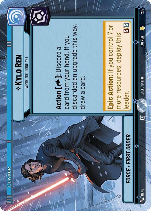Kylo Ren, Non È Finita Card Front