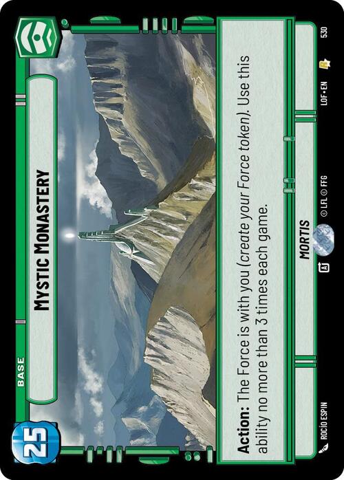 Mystic Monastery Card Front