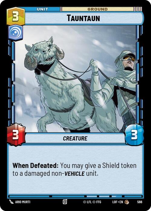 Tauntaun Card Front