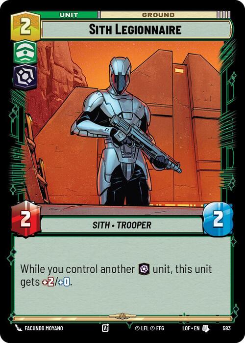 Sith Legionnaire Card Front