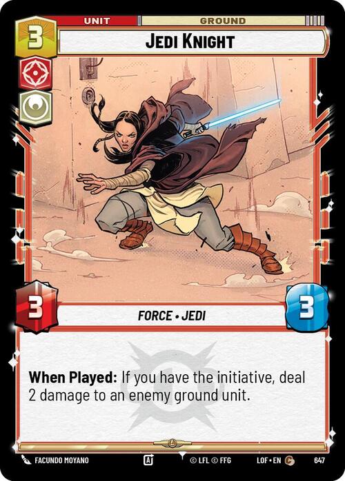 Jedi Knight Card Front