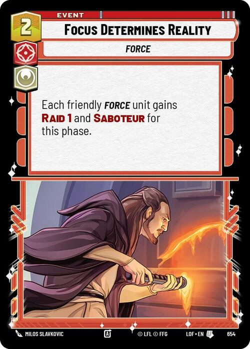 Focus Determines Reality Card Front
